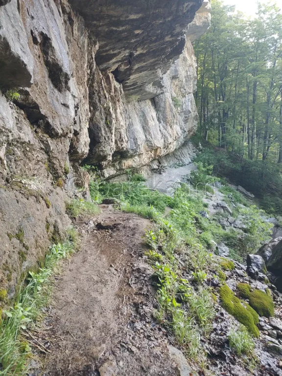 Пътеката към върха на водопада и хижа Пършевица
