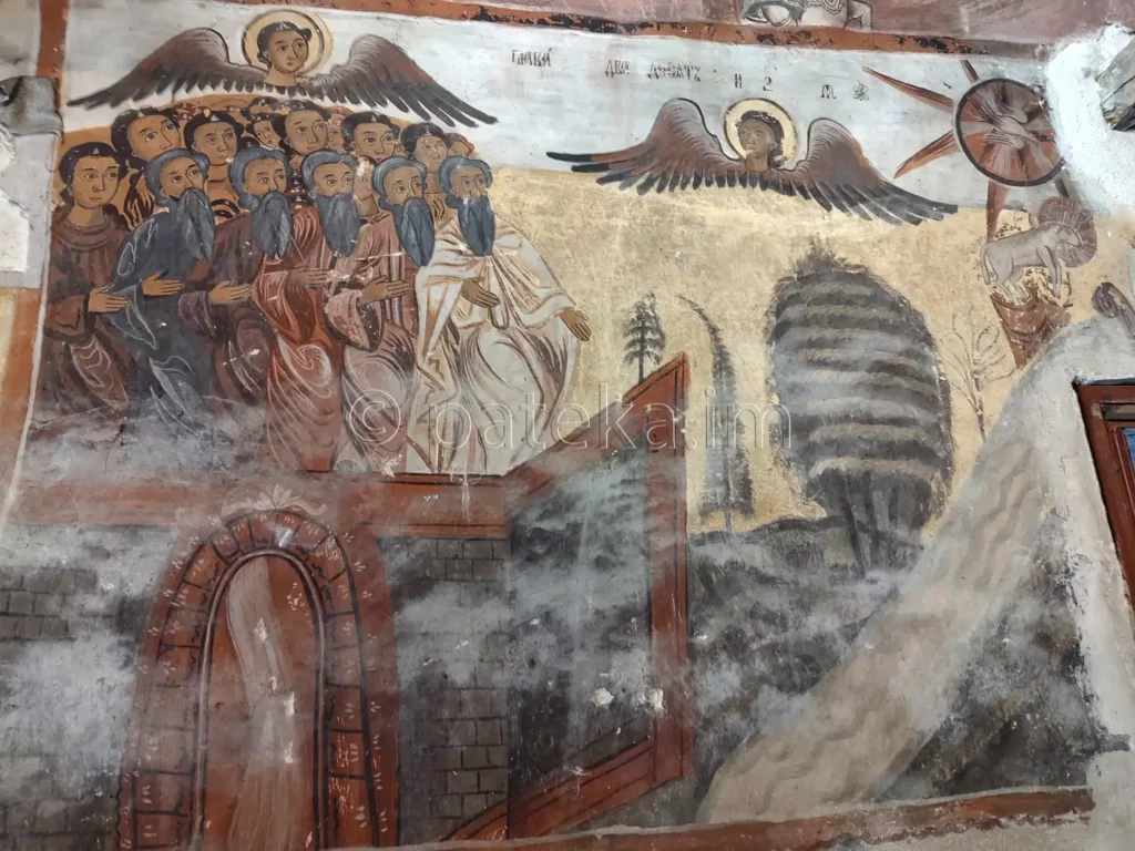 Стенописи в църквата на Искрецкия манастир