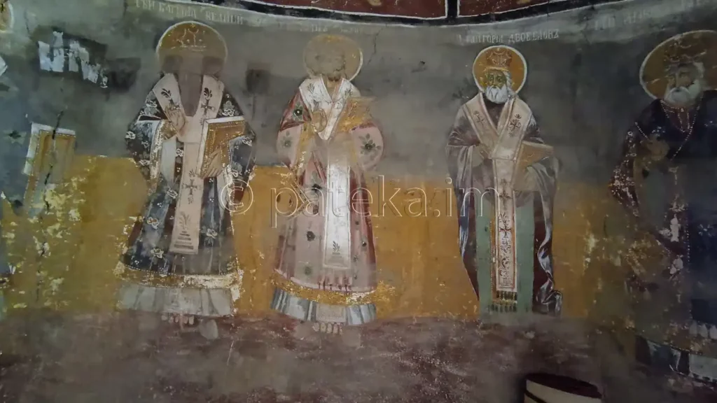 Стенописи в кръщелнята на Искрецкия манастир