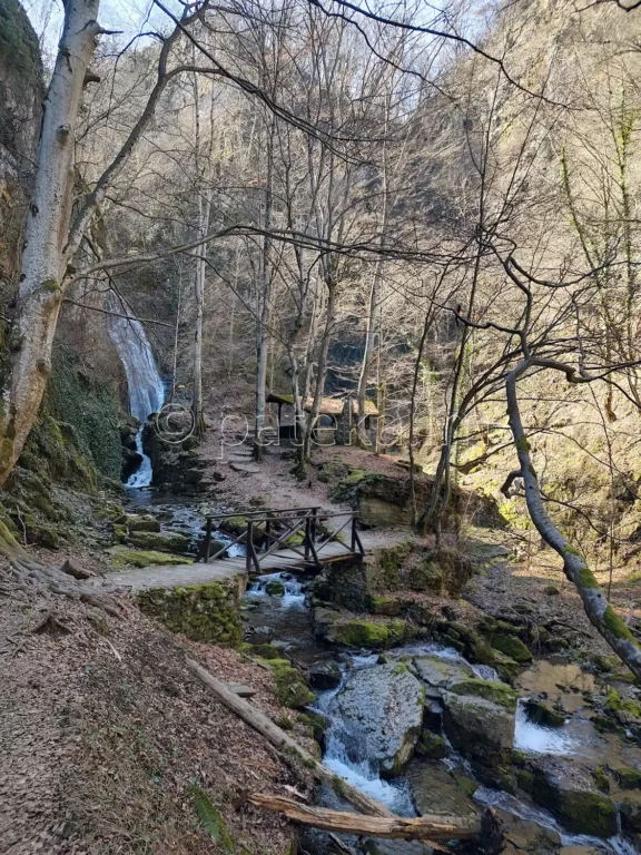 Мост по маршрута на екопътека Под пръските на водопада към водопад Скока Тетевен