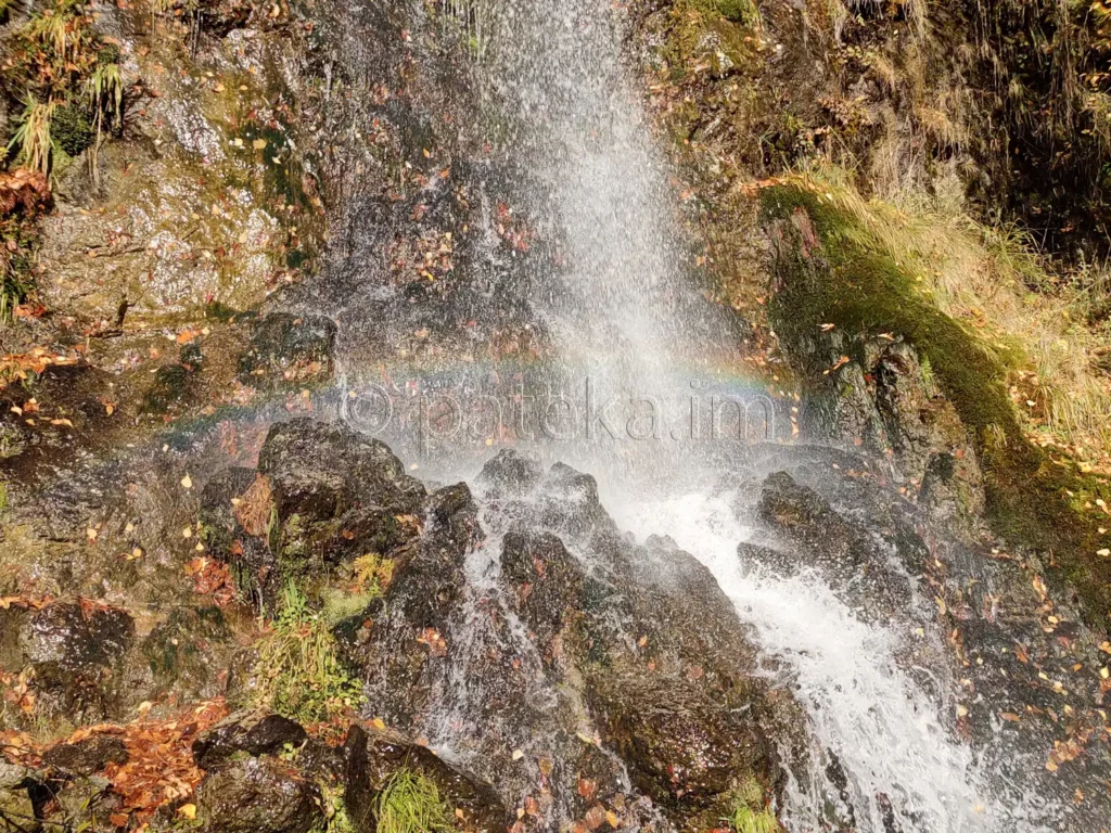 Дъга в основата на Антонски водопад Пеперудата