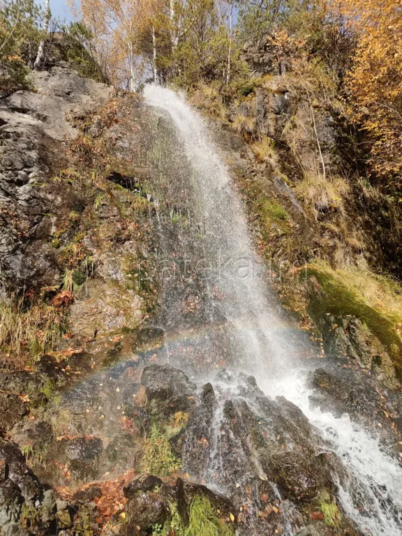 Дъга в основата на Антонския водопад Пеперудата