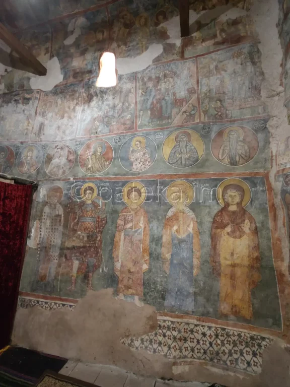 Стенописи в църквата на Бобошевския манастир