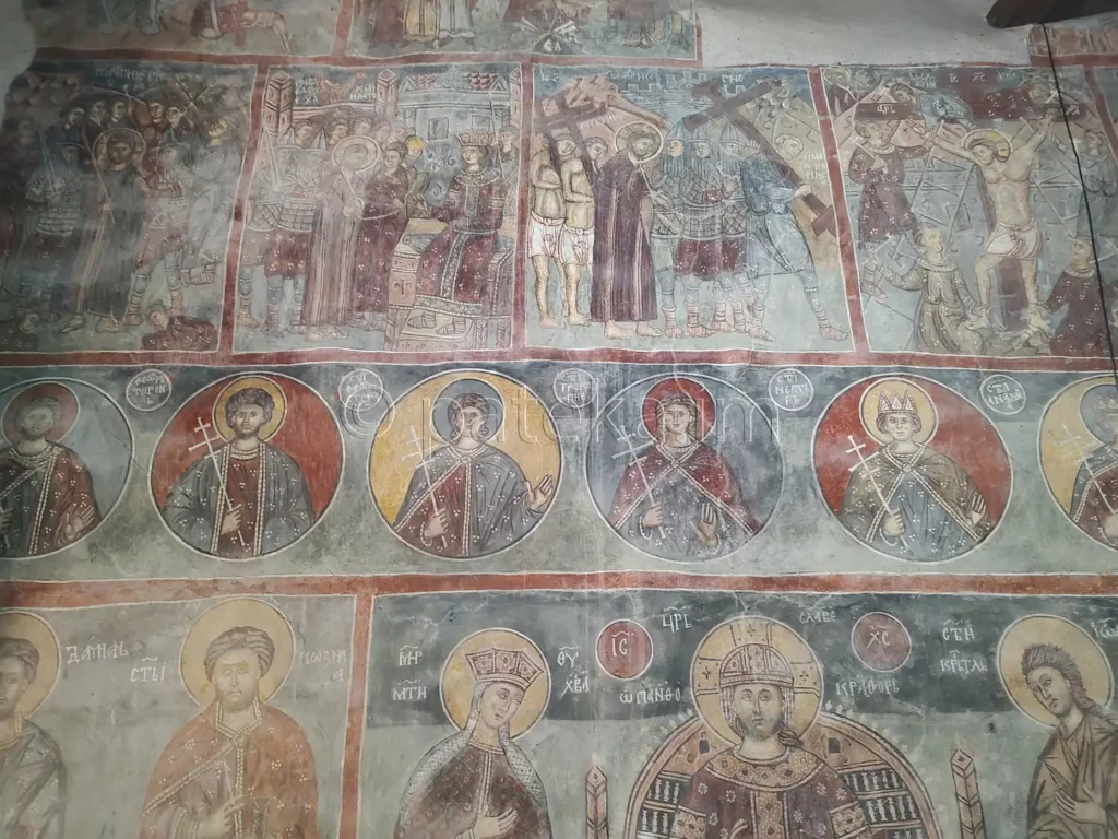 Стенописи в църквата на Бобошевския манастир