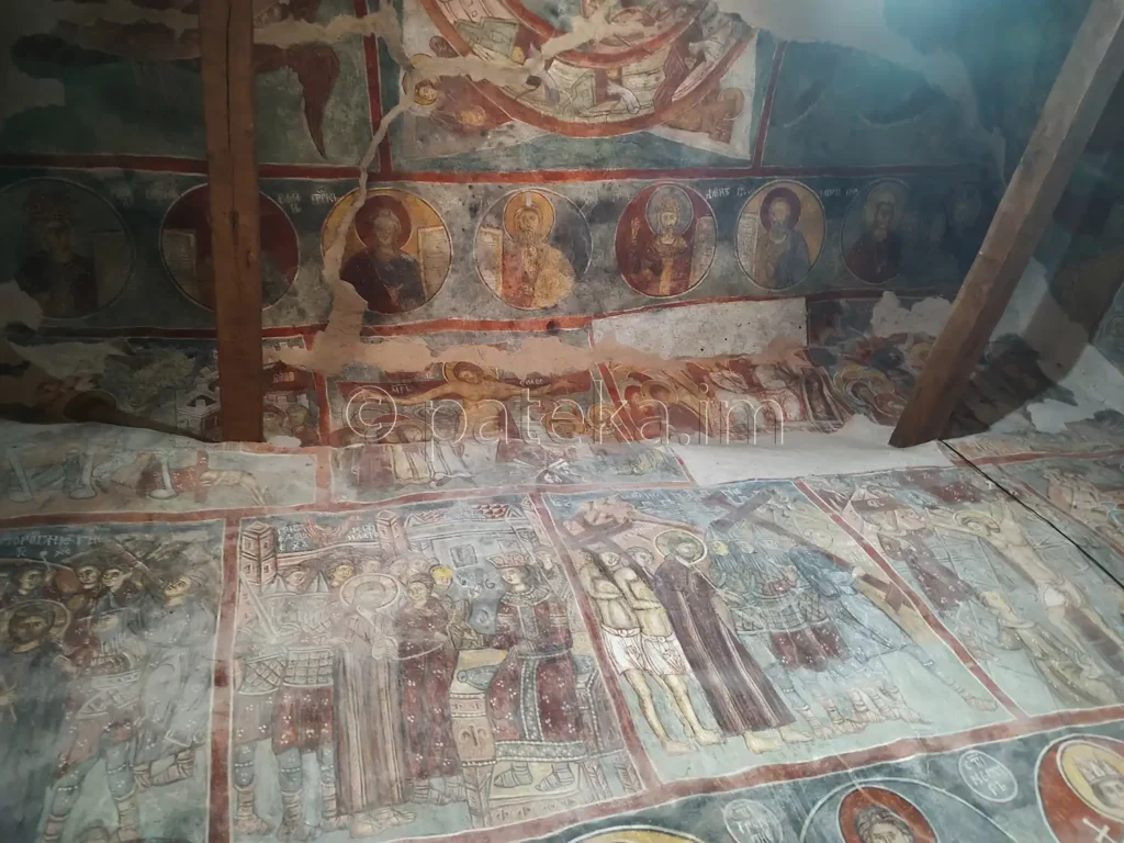 Стенописи в църквата на Бобошевския манастир