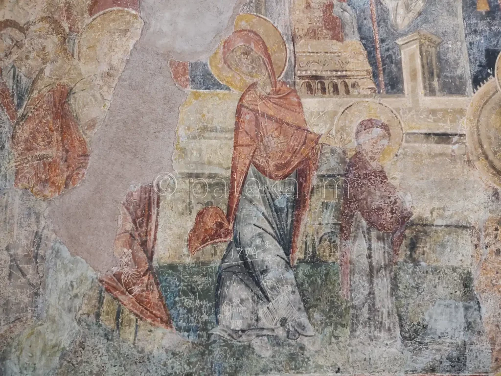 Стенописи в църквата на Бобошевския манастир
