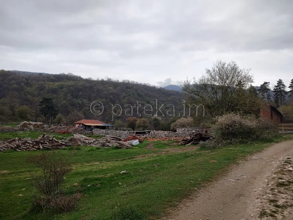 Краварник встрани от пътя за водопад Азовско падало