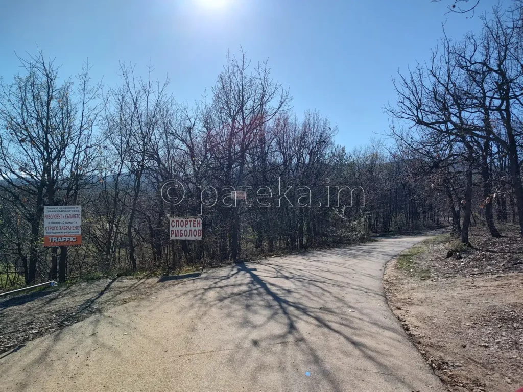 Пътят от с. Долнослав към язовир Сушица и конна база Дивия град